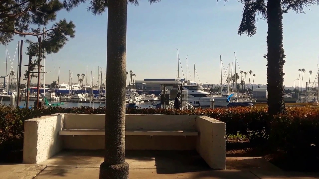 See Ed Richards walking thru Chase Park, Marina del Rey, CA (2018