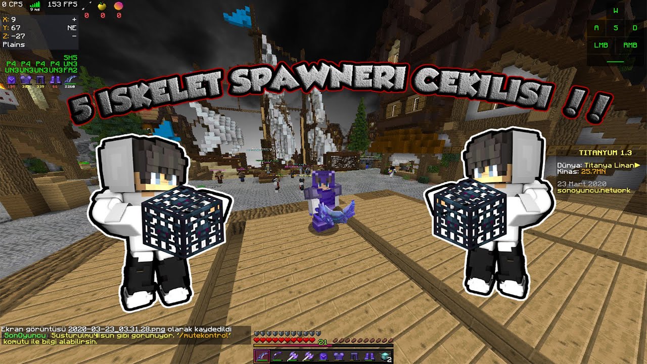 SONOYUNCU TITANYUM DUELLOLARI #5                    (5 ISKELET SPAWNERI ÇEKİLİŞİ)