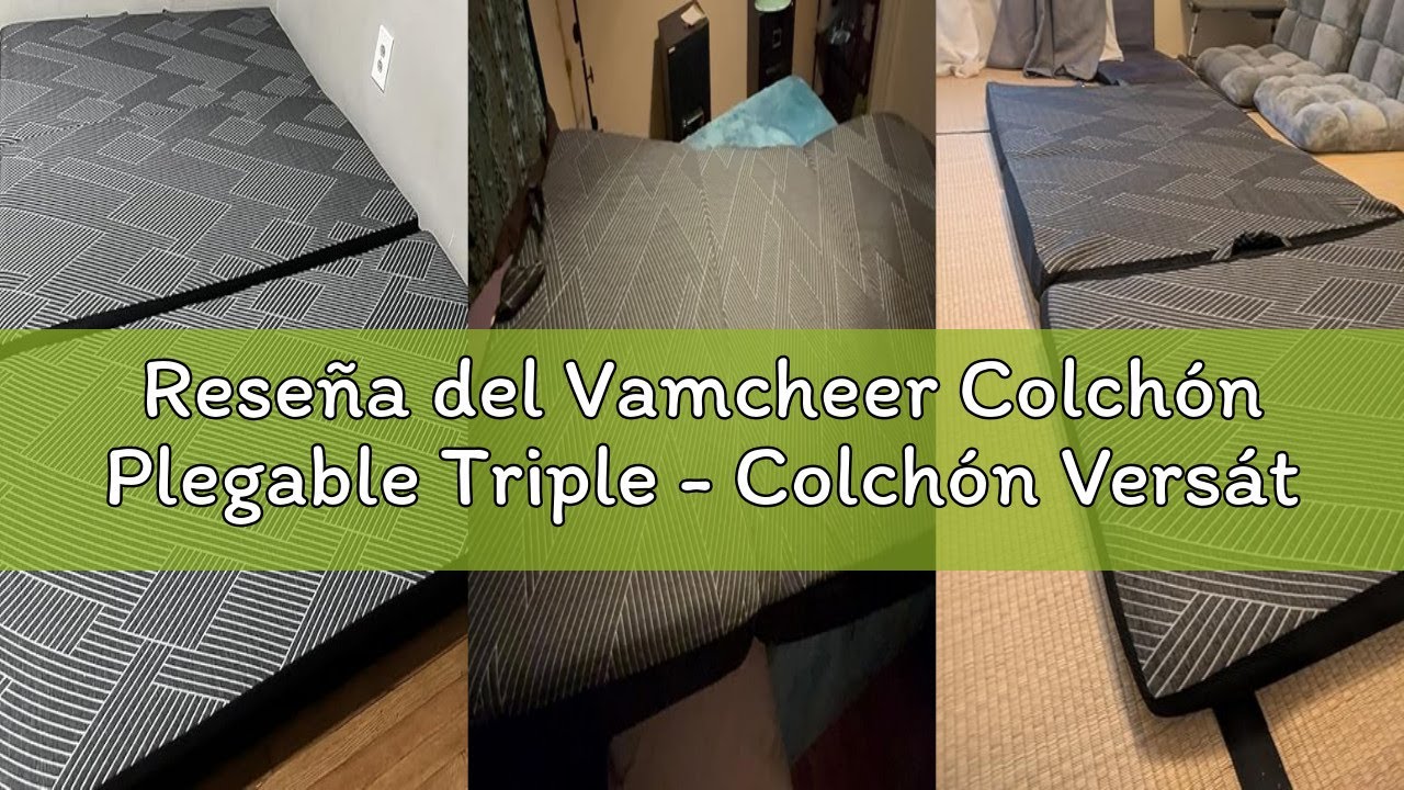 Reseña del Vamcheer Colchón Plegable Triple - Colchón Versátil para Huéspedes Espuma Extra Gruesa (1