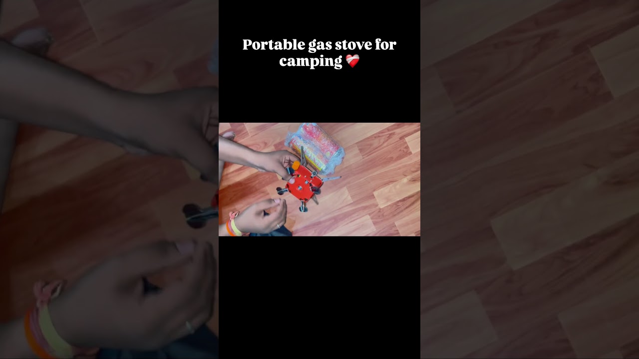 Portable gas stove for camping or long journeys ❤️💫