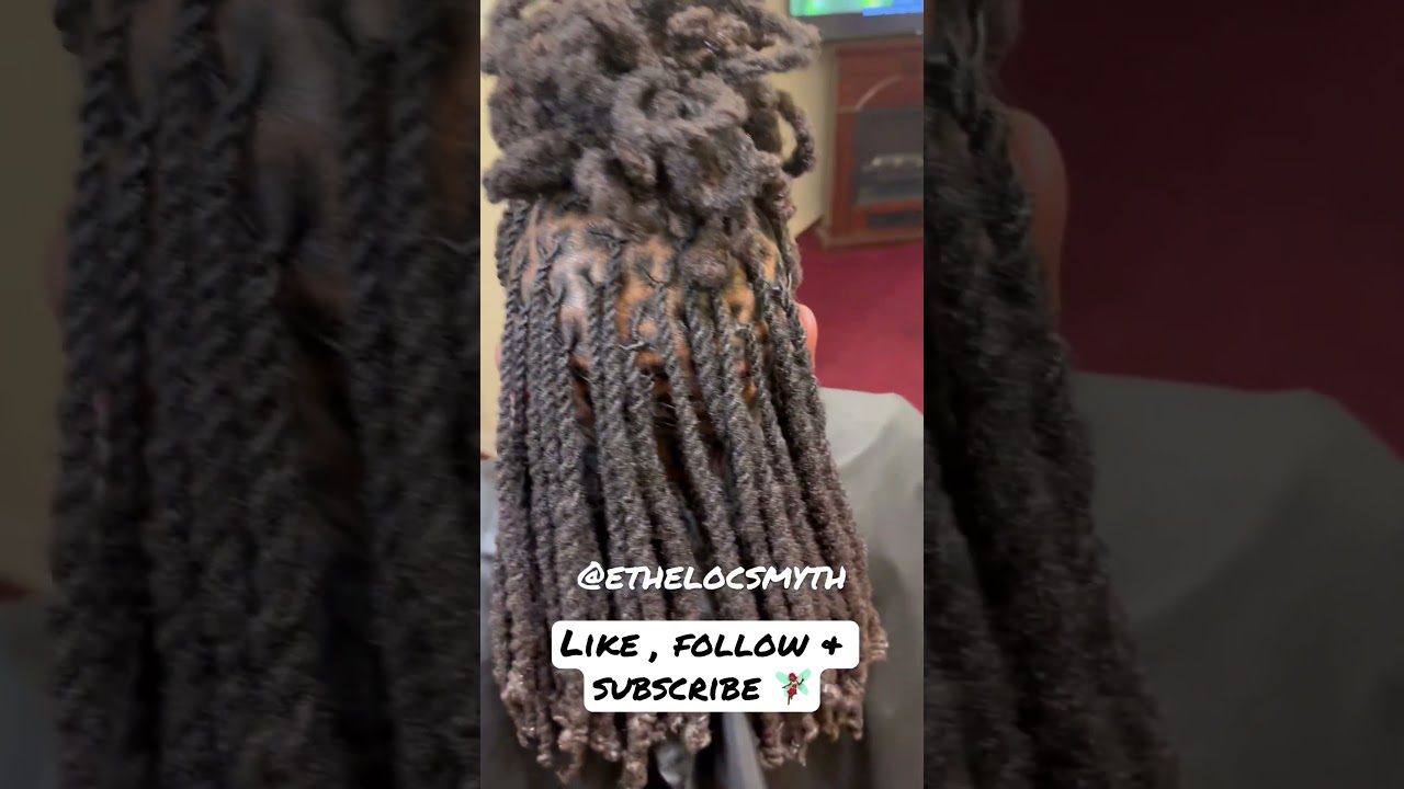 Loc Petal Rope Twist Ponytail w/ Loc Petal Bang 🔥💃🏾 