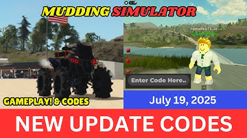 ALL Codes Work Mudding Simulator ROBLOX, July 19, 2025
