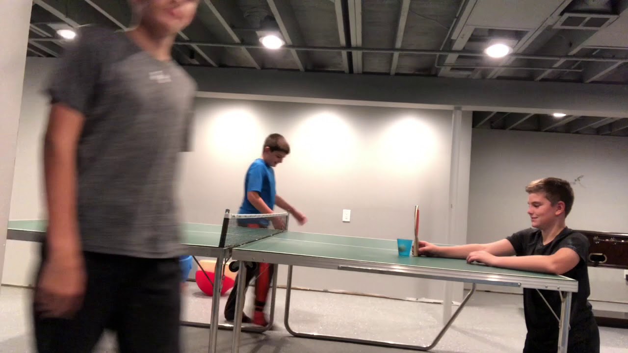 ADJ production ping pong trick shots(with bloopers)