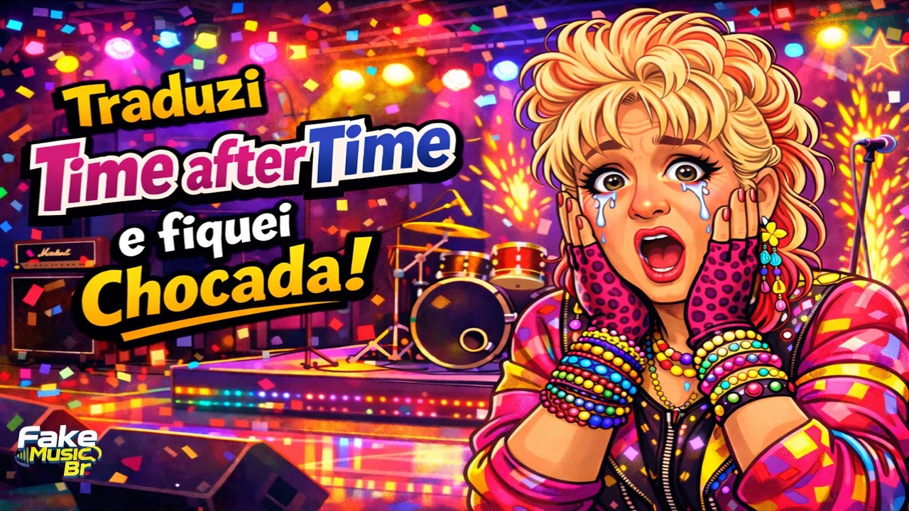 Time after Time em Português | Cyndi Lauper (Fiquei Chocada!)