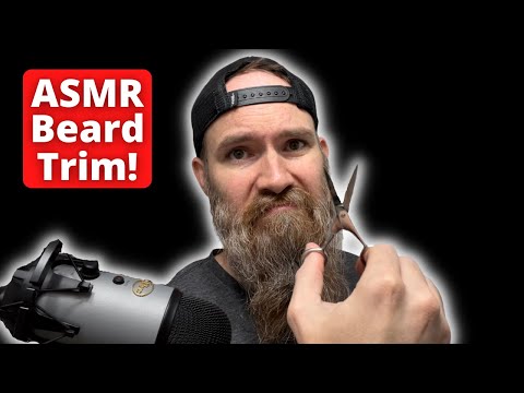 ASMR Trimming My Beard - Scissors and Hair Triggers