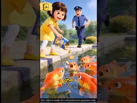 لا تفعلي هذا شاهد ماذا فعلت البنت في حوض السمك وصدمة الشرطة مما حدث حكايات جوكا شورت