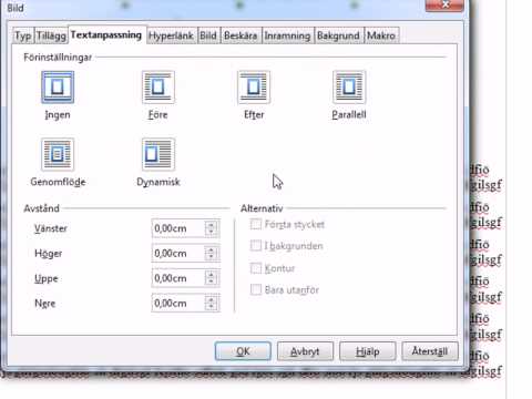 New LibreOffice bildegenskaper