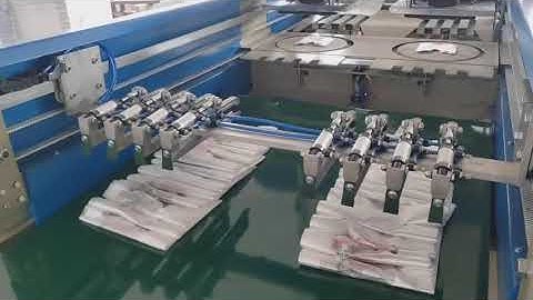 SHXJ 600 computer double layer four lines heat sealing cold cutting bag making machine with puncher