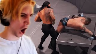 xQc Loves Playing WWE 2K22 Online