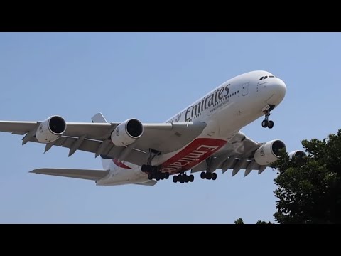 Beautiful LAX widebody Plane spotting at the famous landing view point | A380, 747, 777, A350…