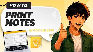 How to Print Google Keep Notes (Updated 2026)
