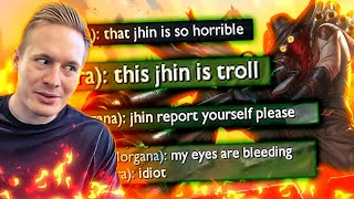 Broxah is FORCED to play JHIN JUNGLE by his Twitch chat!
