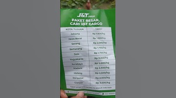 Thumbnail of Price list J&T Cargo