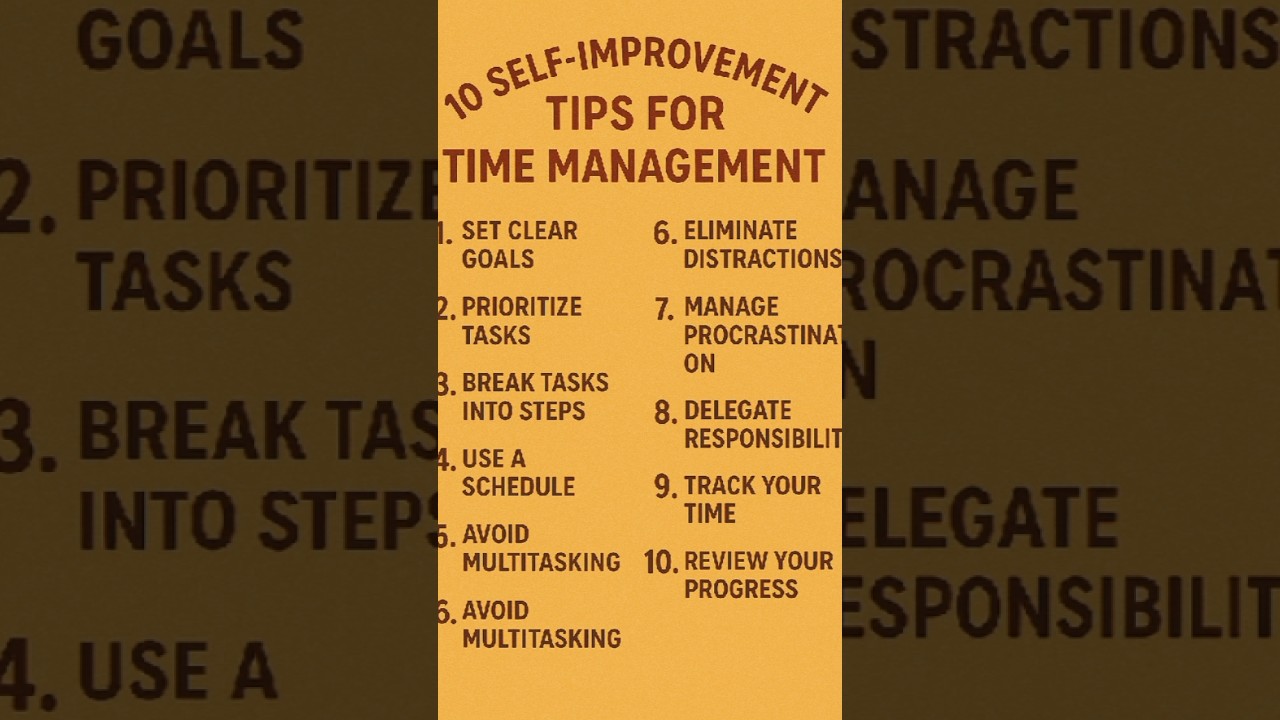 Tips for time management #shorts #motivation