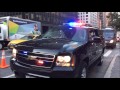 COMPILATION OF NYPD, U.S. SECRET SERVICE & DIPLOMATIC SECURITY SERVICES ESCORTING MOTORCADES.  01