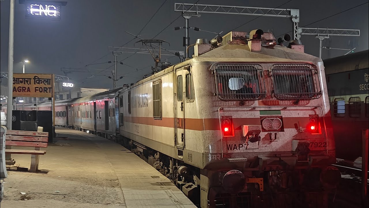 WINTER SPECIAL JOURNEY: 12180 AGRA FORT - LUCKNOW JN INTERCITY SF EXPRESS (AGRA FORT - ETAWAH JN) ⚡🚉