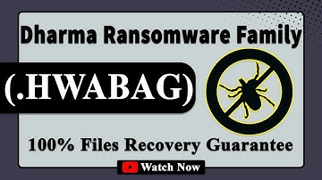 || SOLVED ✅🔘|| HWABAG (.HWABAG) Dharma ransomware virus - removal and decryption