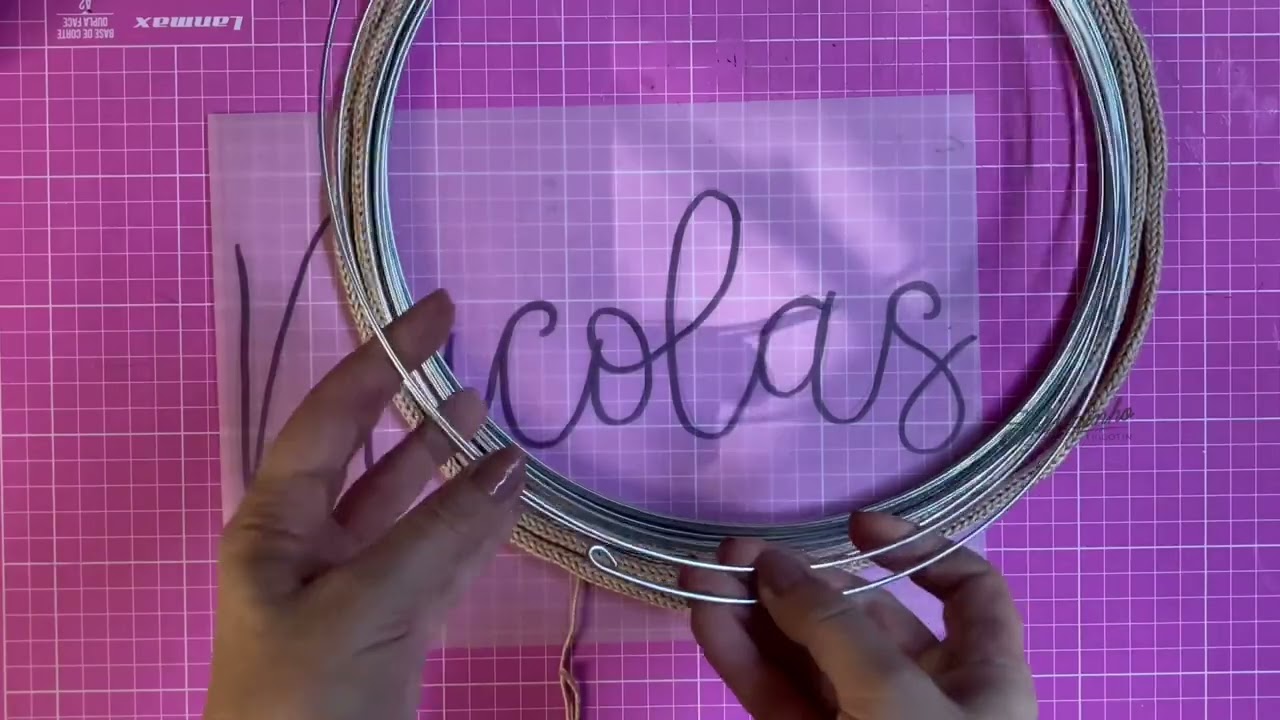 Como medir o arame para usar no tricotin