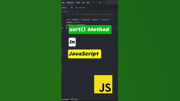 sort() Method in JavaScript Explained with Logic | Ascending Order #sort #method #javascript #order