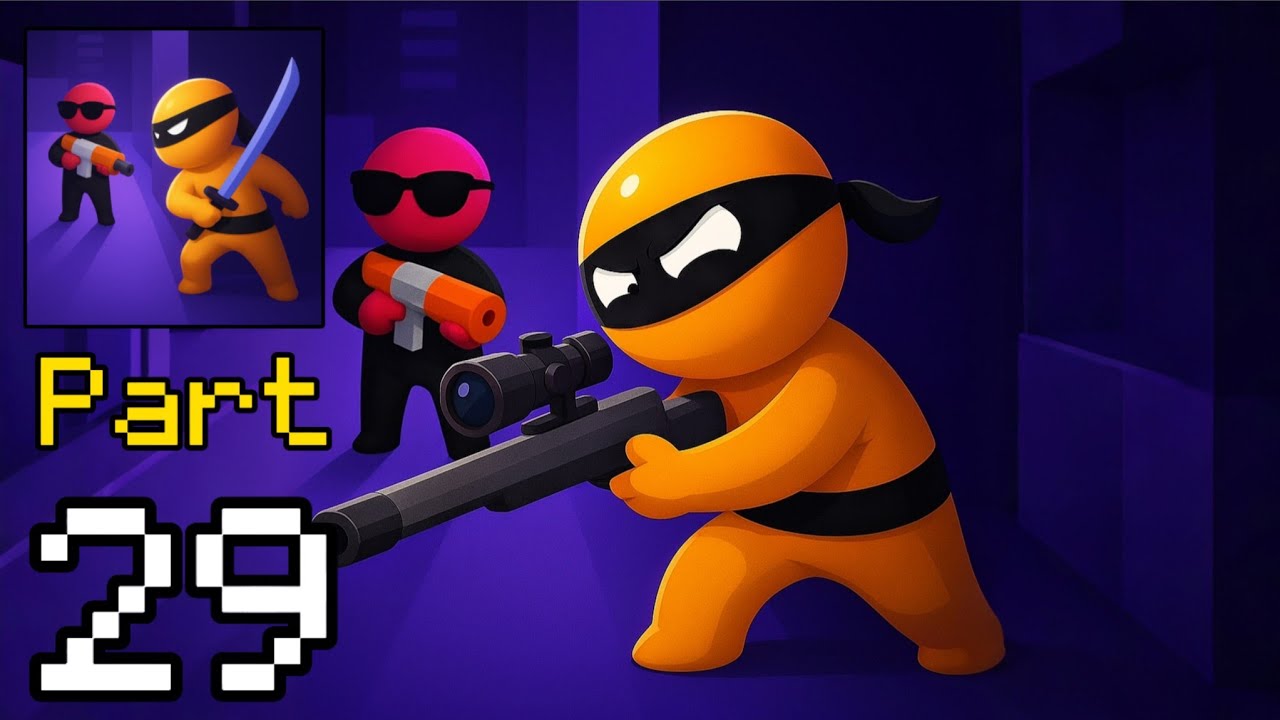 Stealth Master: Assassin Ninja - Gameplay Walkthrough Part 29 - Silent Sniper Kill! (iOS, Android)