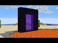 How to speedrun build a nether portal in minecraft