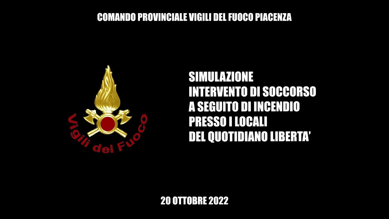 SIMULAZIONE INTERVENTO DI SOCCORSO PIACENZA
