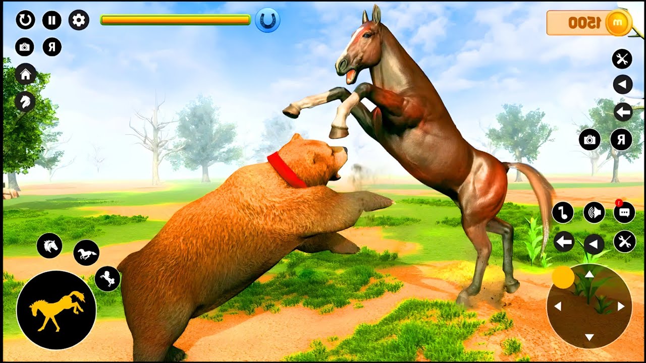 Realistic Horse Simulator | wild horse family simulator | android gameplay 