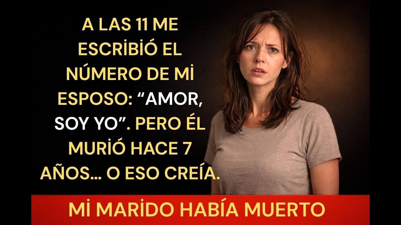 Recibí un mensaje del número de teléfono de mi esposo... Murió hace 7 años.