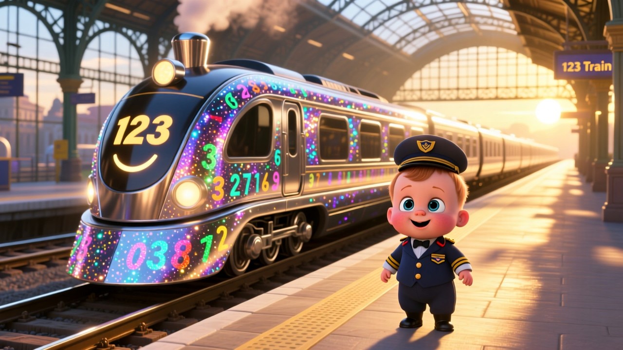 Learning 123 Train 🚂1️⃣2️⃣3️⃣ | Fun Counting Song for Kids | Toddler Numbers Learning