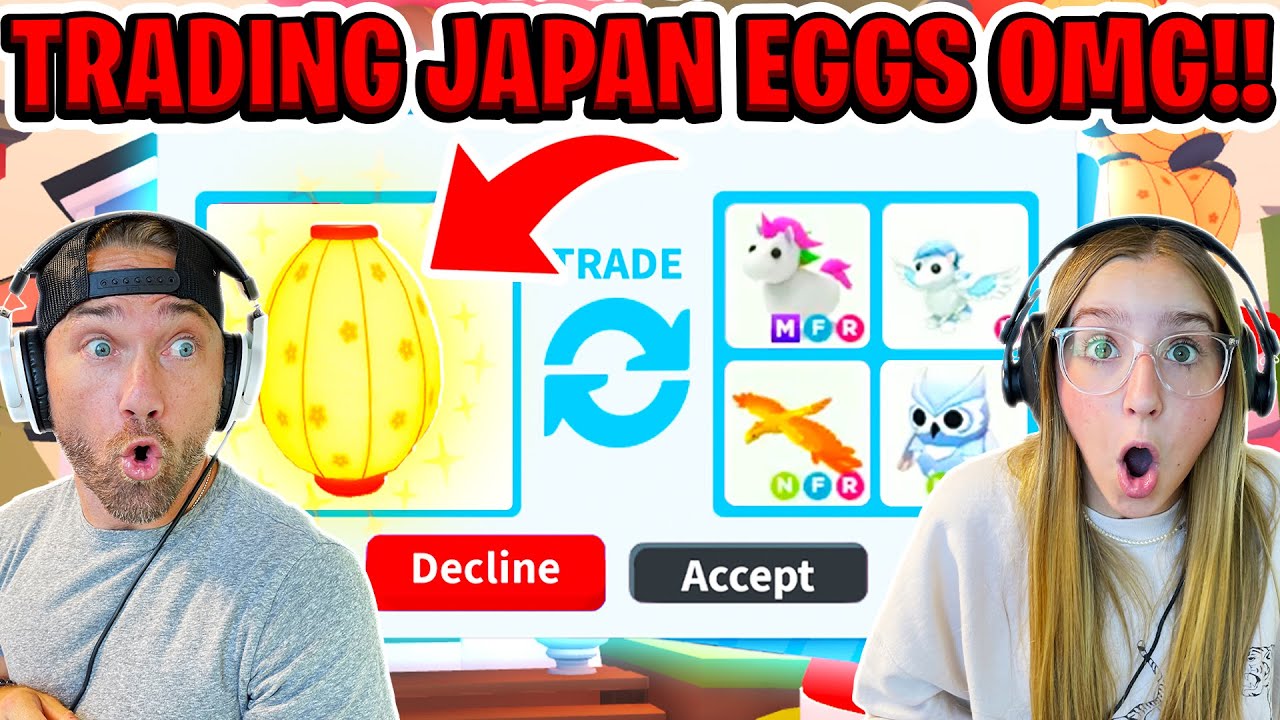Trading Only The New Japan Eggs! Roblox Adopt Me! OMG YouTube