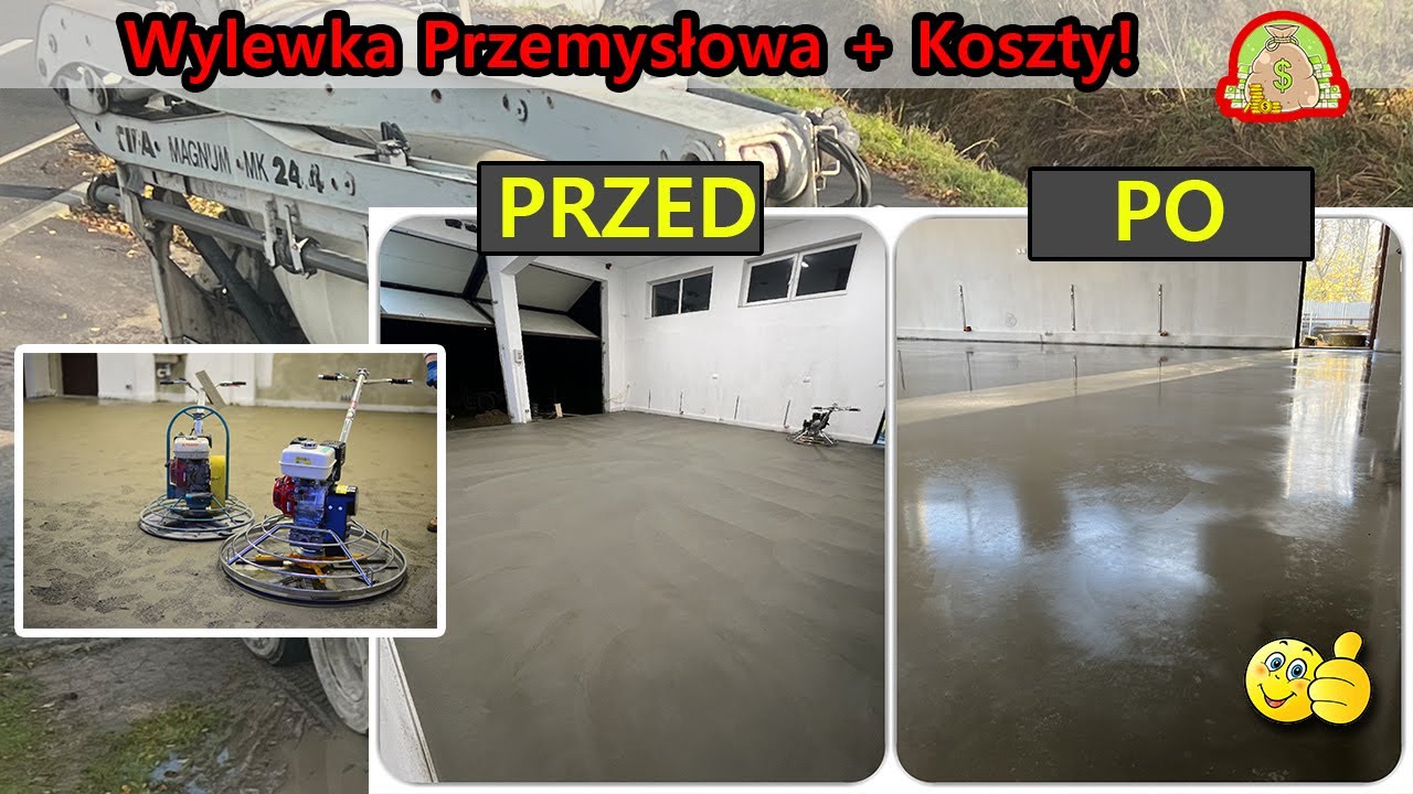 Garaż 72 m² w 1 dzień! Wylewka przemysłowa A do Z + pełne zacieranie. Ile to kosztuje