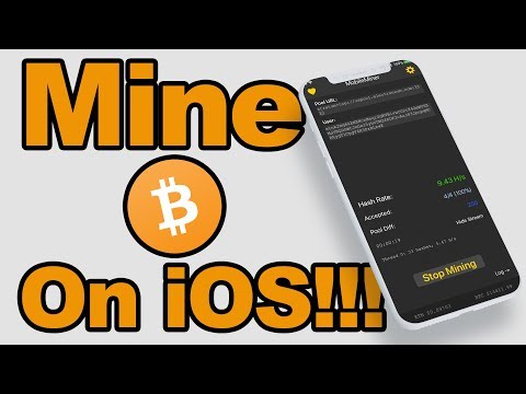 Mining Bitcoin Crypto Currencies On Iphone Using Mobileminer For - 