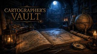 Moonlit Cartographer’s Vault 🗺️ Cozy Fantasy Ambience screenshot 2