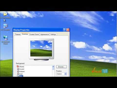 Windows XP Basic Showing Desktop Icons