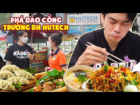 Video Trường gì? Cả tỷ món ngon!! | Phá đảo ăn vặt trước... - YouTube