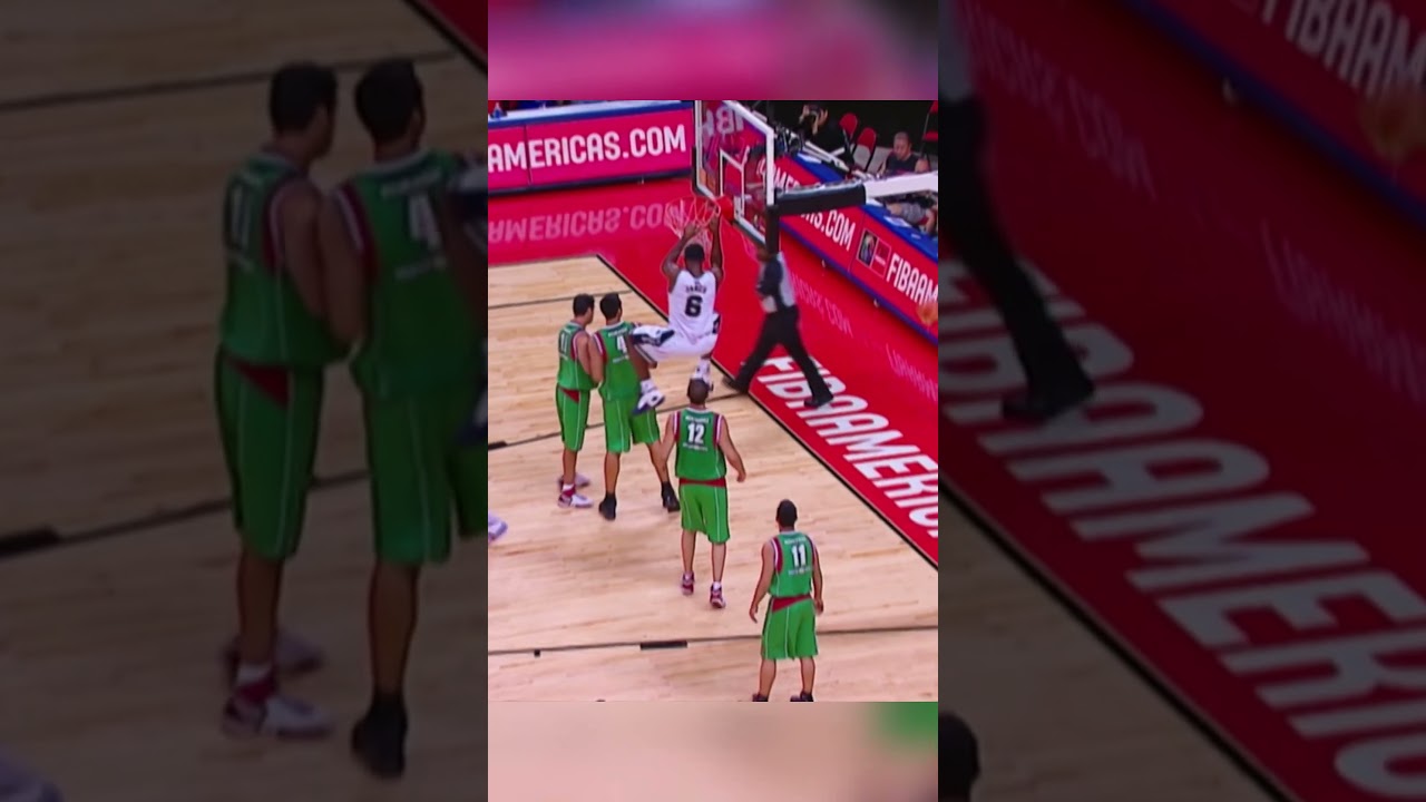 Rebounding, passing, and scoring 🧠 LeBron James was the whole package 👑  #AmeriCup