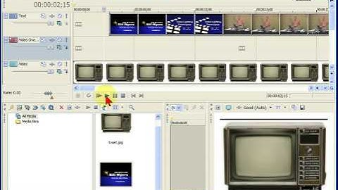 Video overlay in Sony Vegas Movie Studio
