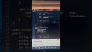 DESIGNING ATTENDANCE SYSTEM USING C++ #godblessyou #fyp