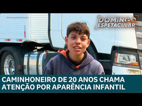Caminhoneiro de 20 anos chama atenção nas estradas de SC pela aparência infantil