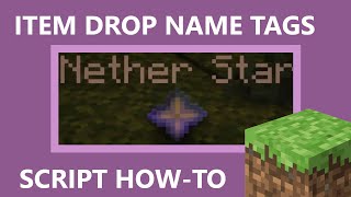 How Make Custom Drops & Item Name Tag By Skript! (Tutorial)