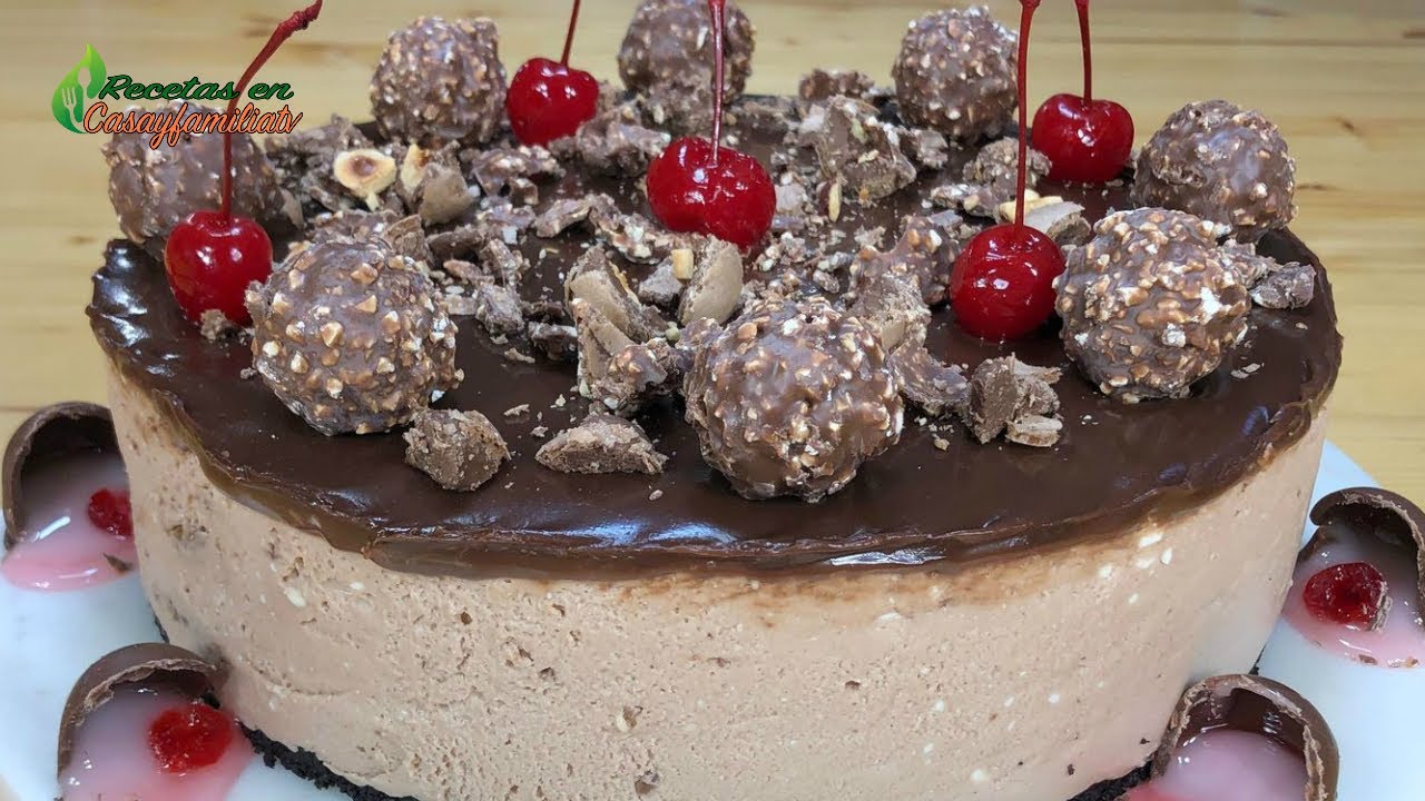 CHEESECAKE FERRERO ROCHER sin Horno | Receta Cremosa con Nutella