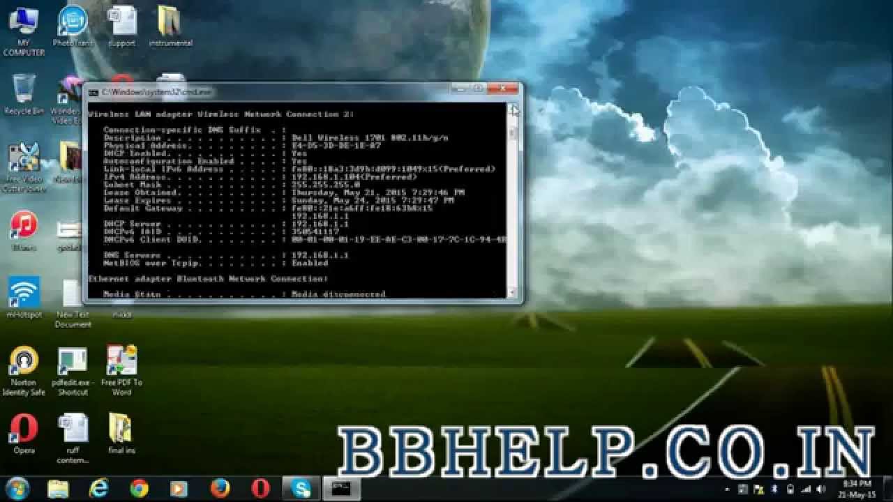 Broadband troubleshooting How to ping your modem. YouTube
