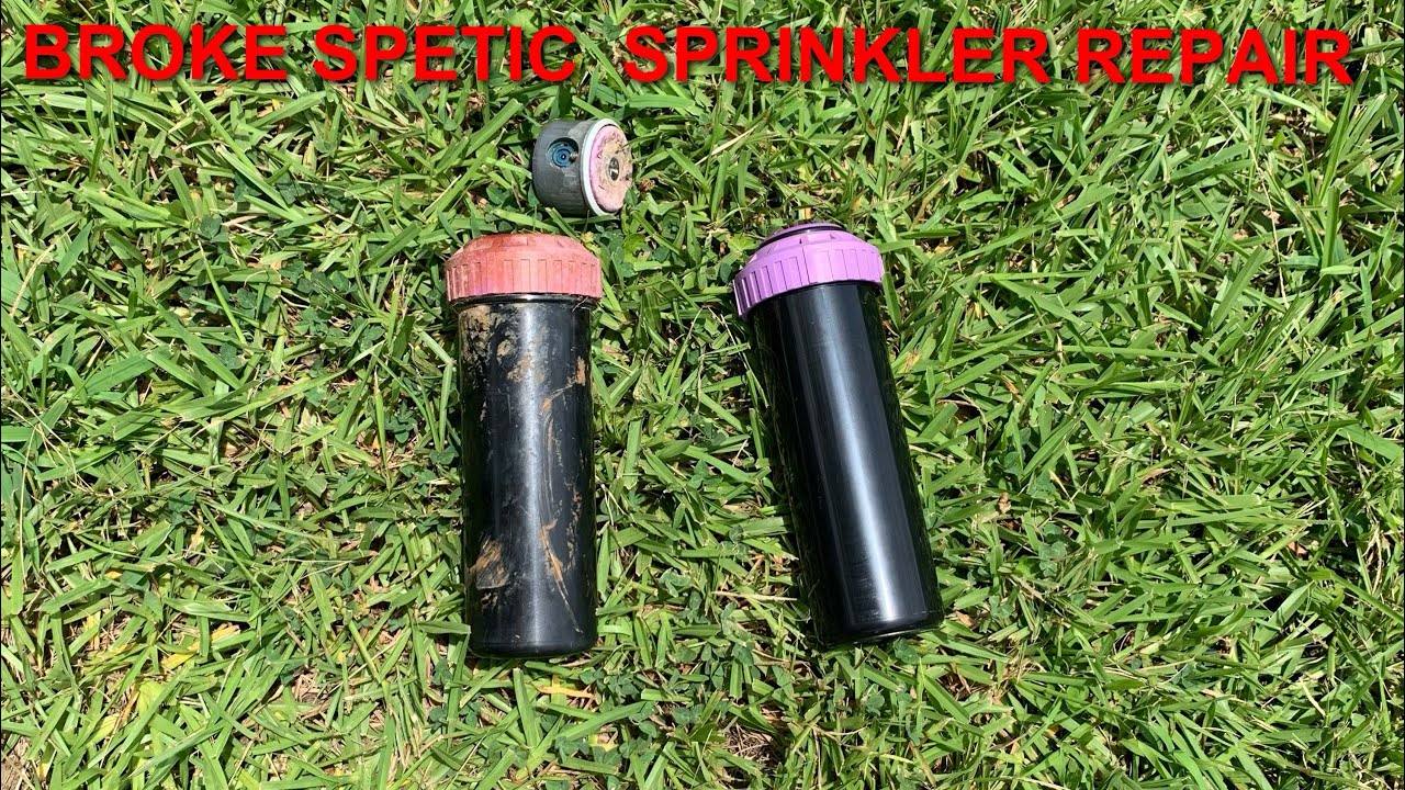 How to replace a broke septic sprinkler head YouTube