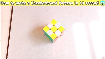 How to make a Checkerboard Pattern on Rubik