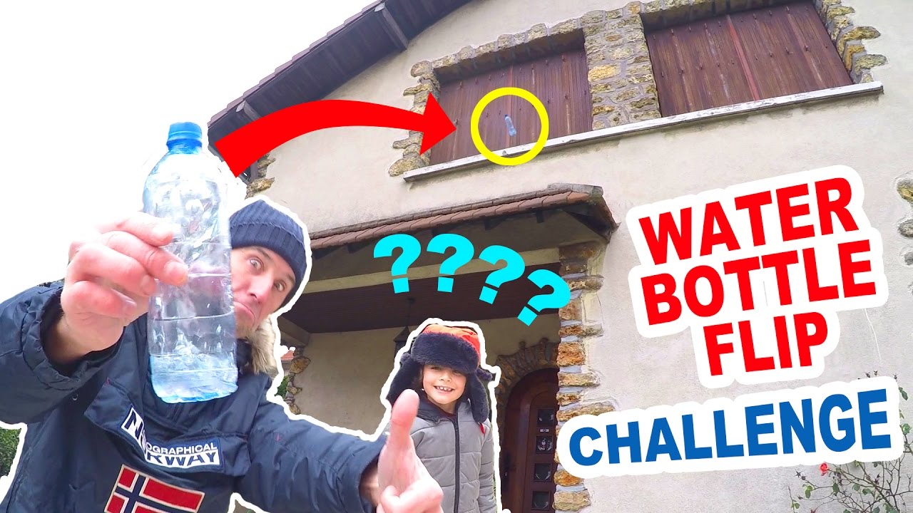 WATER BOTTLE FLIP CHALLENGE Fr en Famille Qui sera au TOP pour remporter le GOLDEN CADEAU
