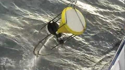 Sediment Trap being retrieved from Southern Mooring