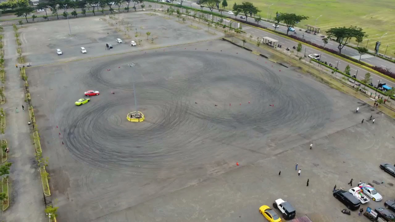 Dji Mini 2. Car Drift at BSD Drifting circuit..
