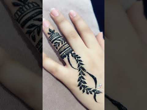 طريقة رسم حنة اليدين سهل