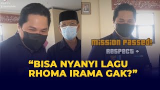 Kocak! Erick Thohir Minta Seorang Pria Nyanyikan Lagu Rhoma Irama