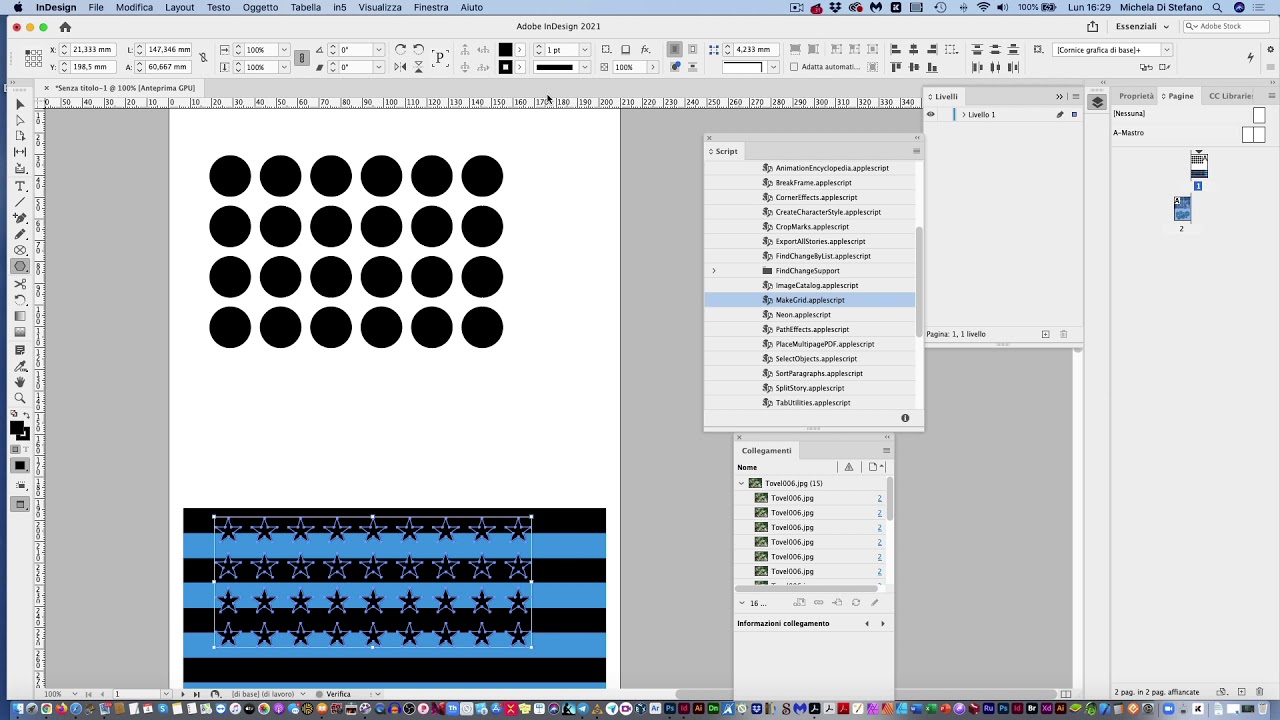 Griglia Indesign Creare griglie di oggetti con InDesign - YouTube